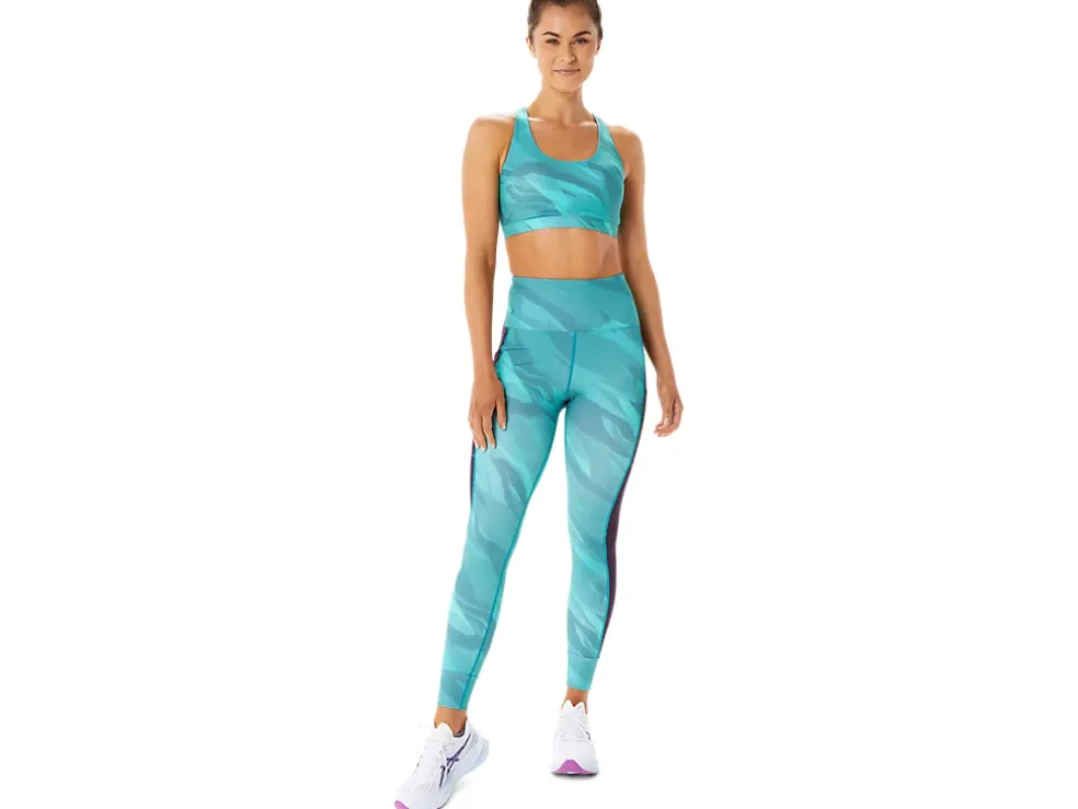 Hot ASICS TRAINING GRAPHIC TIGHT Misty Pine