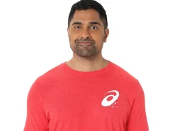 Online ASICS UNISEX &lsquoNOW WAY&rsquo; RUN TEE Classic Red Heather