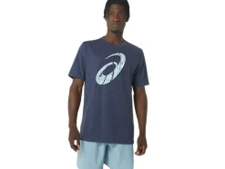Shop ASICS UNISEX POLAR WINTER SHORT SLEEVE TEE Peacoat Heather