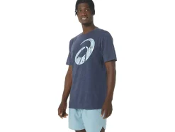 Shop ASICS UNISEX POLAR WINTER SHORT SLEEVE TEE Peacoat Heather