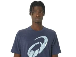 Shop ASICS UNISEX POLAR WINTER SHORT SLEEVE TEE Peacoat Heather
