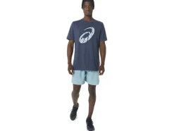 Shop ASICS UNISEX POLAR WINTER SHORT SLEEVE TEE Peacoat Heather