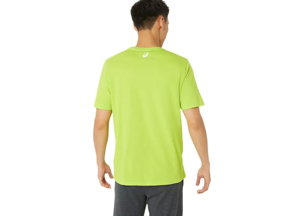 Clearance ASICS UNISEX RUN NYC RUN CLUB CREW TEE Lime Zest