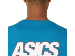 Shop ASICS UNISEX SMSB 1977 RUN CLUB SHORT SLEEVE TEE Island Blue Heather