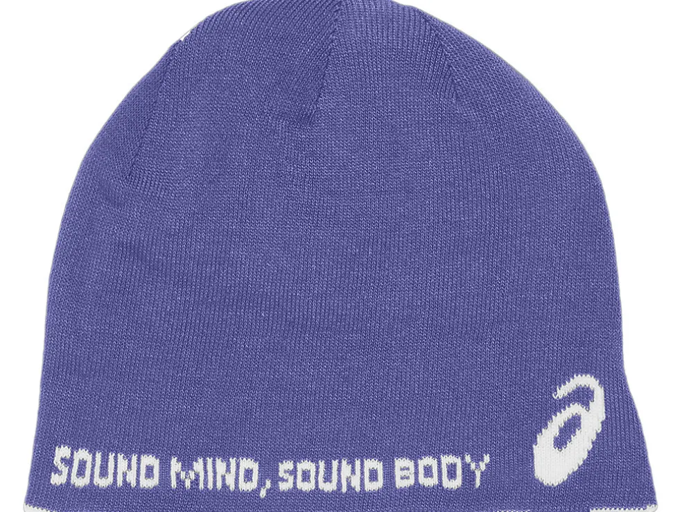 Online ASICS UNISEX BEANIE GLOVE SET Birch/Blue Violet