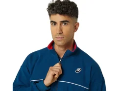 Fashion ASICS UNISEX CLASSIC KNIT JACKET Mako Blue