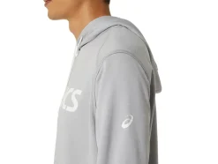 Outlet ASICS UNISEX ESSENTIAL FRENCH TERRY HOODIE 2.0 Light Grey Heather