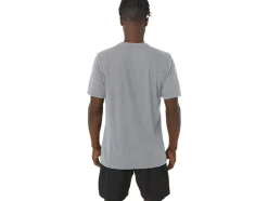 New ASICS UNISEX WRESTLING GRAPHIC TEE Mid Grey Heather