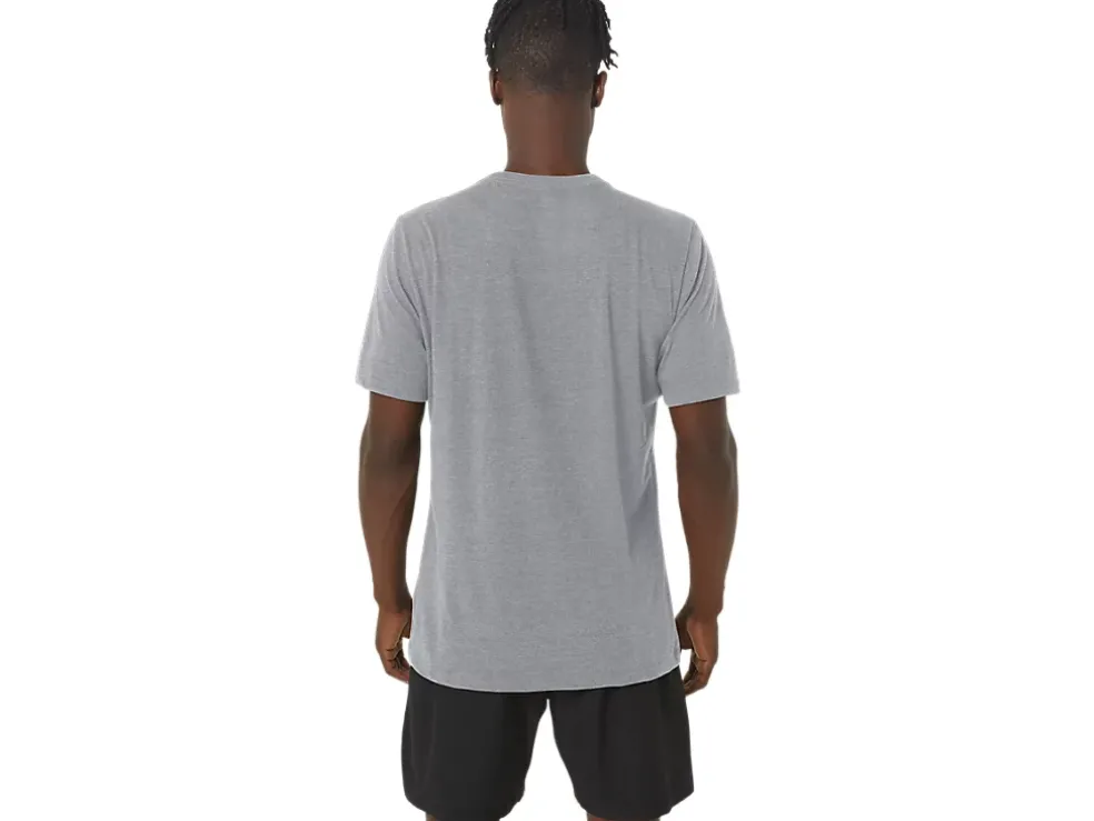 New ASICS UNISEX WRESTLING GRAPHIC TEE Mid Grey Heather