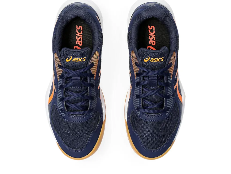 Hot ASICS UPCOURT 5 GRADE SCHOOL Peacoat/Shocking Orange