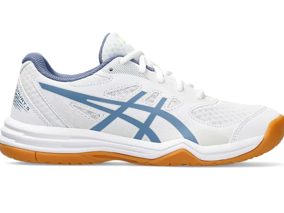 Sale ASICS UPCOURT 5 GRADE SCHOOL White/Denim Blue