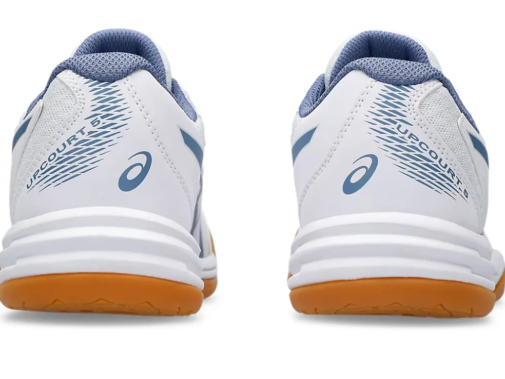 Sale ASICS UPCOURT 5 GRADE SCHOOL White/Denim Blue