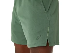 New ASICS VENTED MESH 7IN KNIT SHORTS Serpentine Green