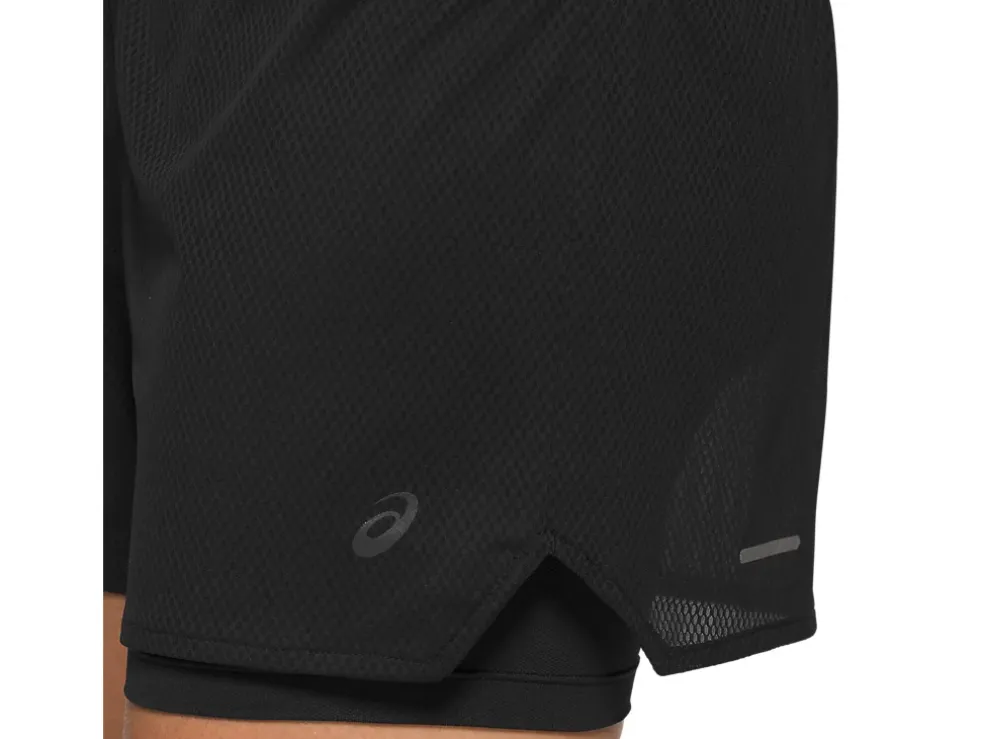 Best ASICS VENTILATE 2-N-1 3.5IN SHORT Performance Black