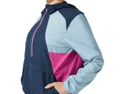 Hot ASICS VISIBILITY JACKET French Blue/Smoke Blue