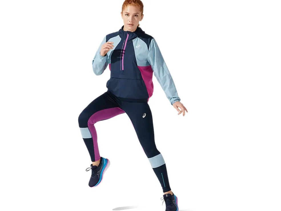 Hot ASICS VISIBILITY JACKET French Blue/Smoke Blue
