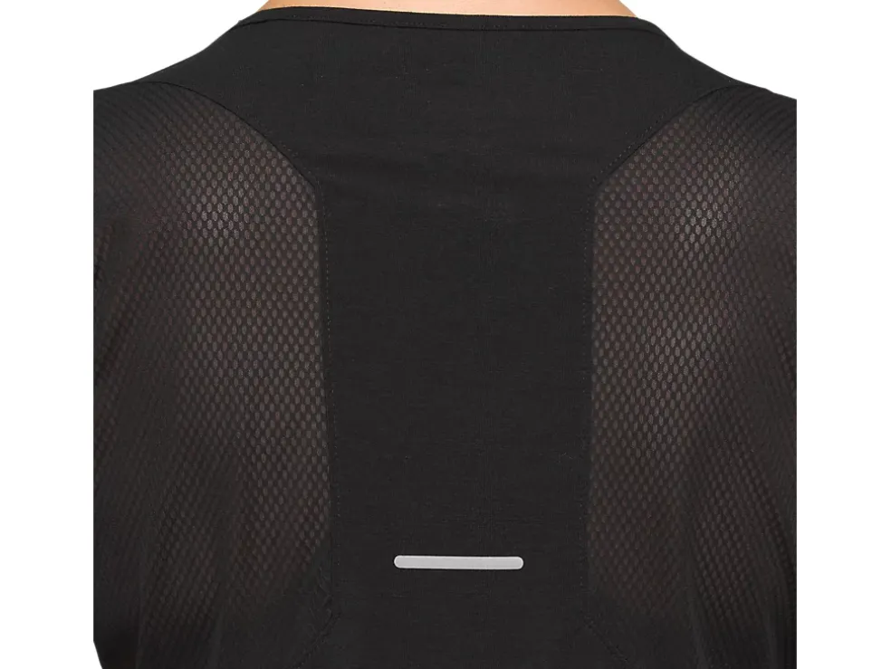 Cheap ASICS V-NECK SHORT SLEEVE TOP Performance Black