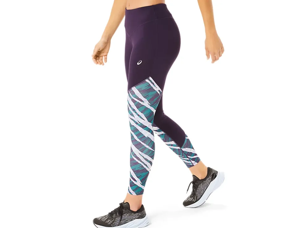 Cheap ASICS WILD CAMO 7/8 TIGHT Night Shade/Velvet Pine