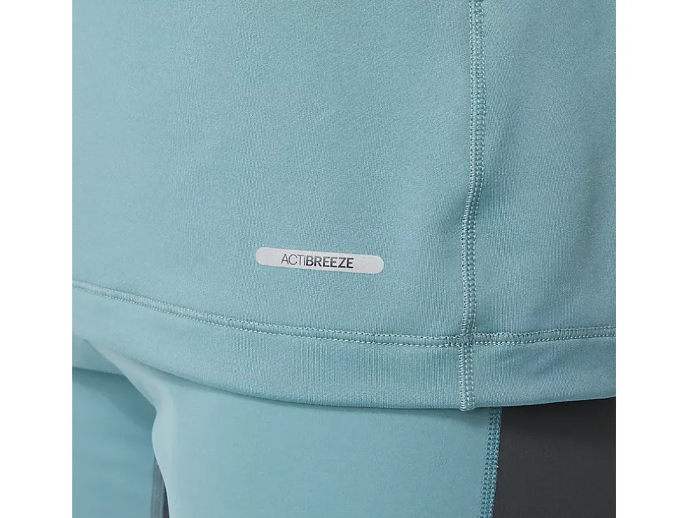 Cheap ASICS WINTER RUN 1/2 ZIP MID LAYER Foggy Teal/Ocean Haze
