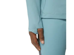 Cheap ASICS WINTER RUN 1/2 ZIP MID LAYER Foggy Teal/Ocean Haze