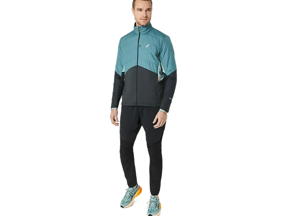 Flash Sale ASICS WINTER RUN JACKET Foggy Teal/Graphite Grey