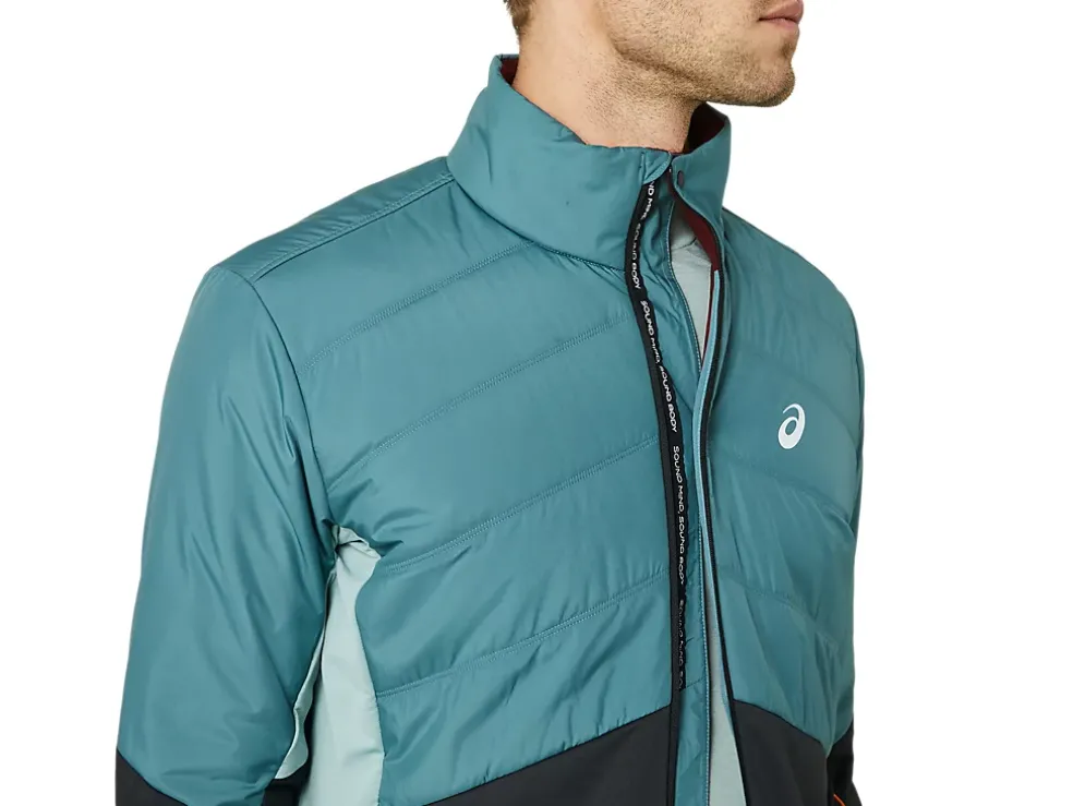 Flash Sale ASICS WINTER RUN JACKET Foggy Teal/Graphite Grey