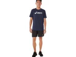 Best Sale ASICS XG SHORT SLEEVE LOCKUP LOGO TEE Peacoat Heather