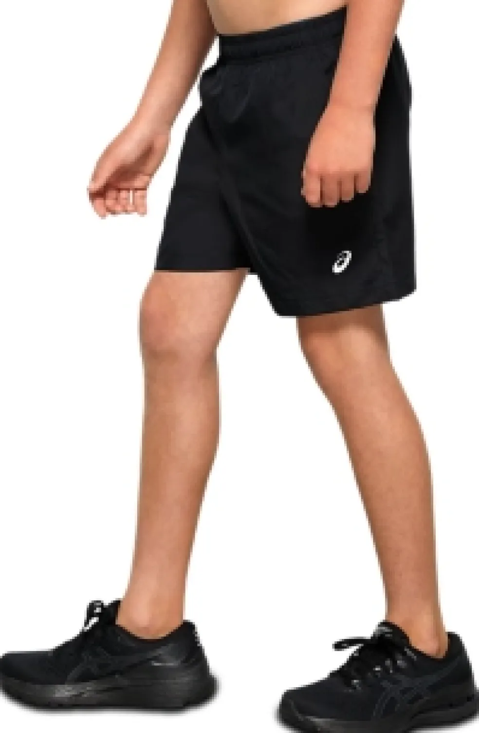 New ASICS YOUTH WOVEN SPORT SHORT Performance Black