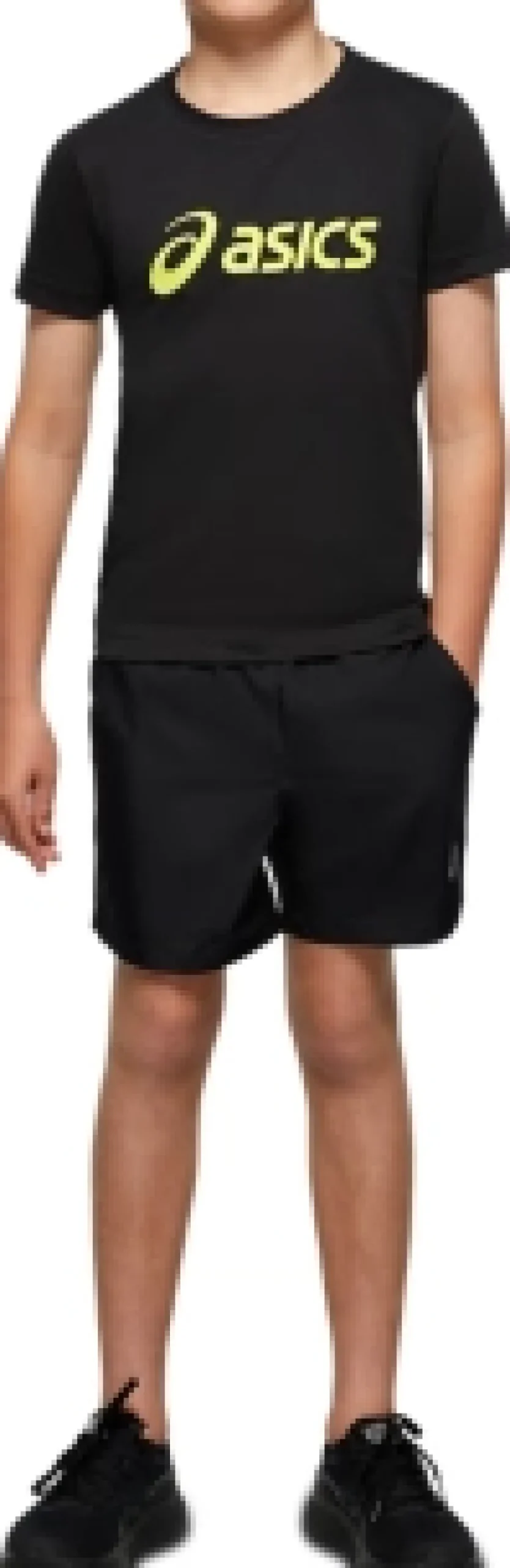 New ASICS YOUTH WOVEN SPORT SHORT Performance Black